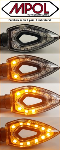 Indicatore sequenziale led - 2x,